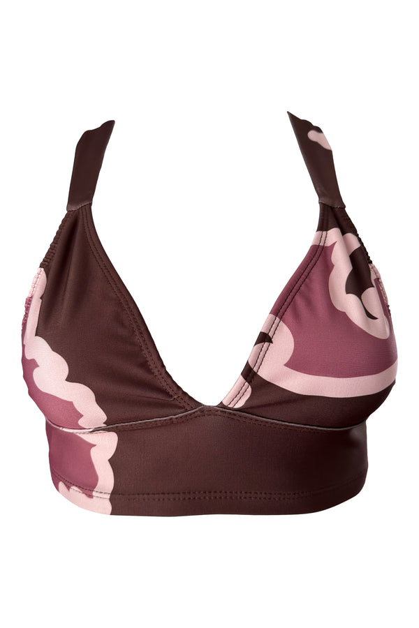 ESPECIA x FITMAMA Protea Bra in Burgundy