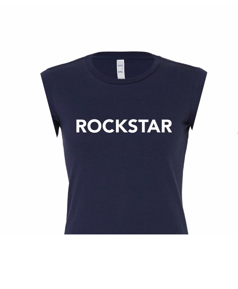 ROCKSTAR tee in Navy