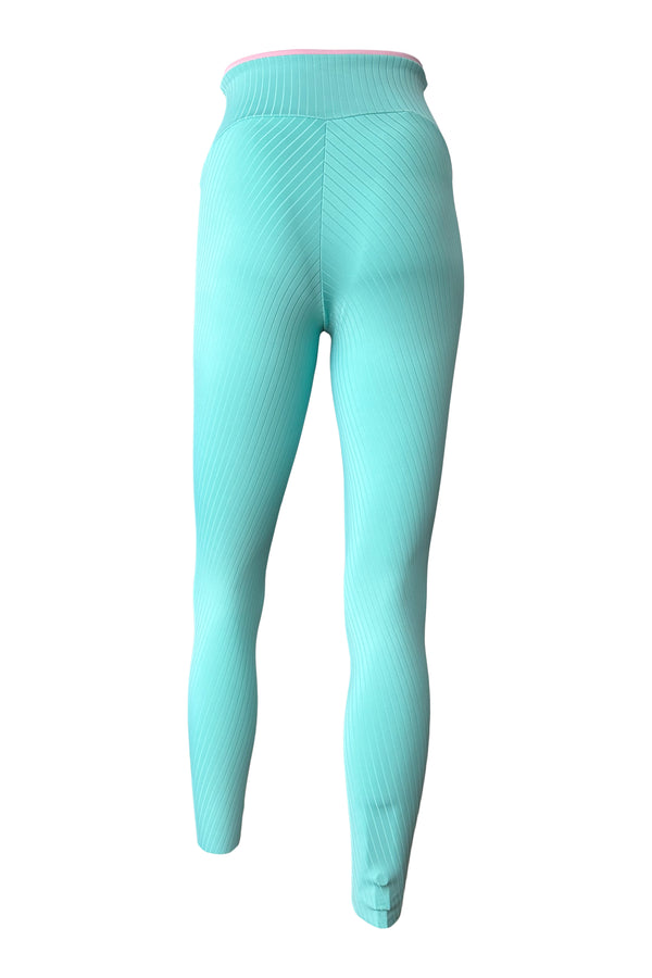 Legging Core Control in Mint/Baby Pink