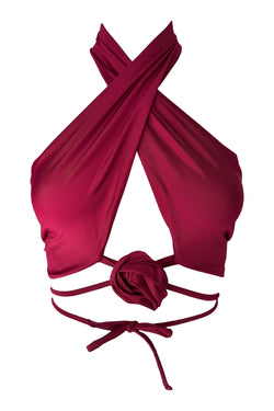 Bra Wraparound Eglantina in Sangria