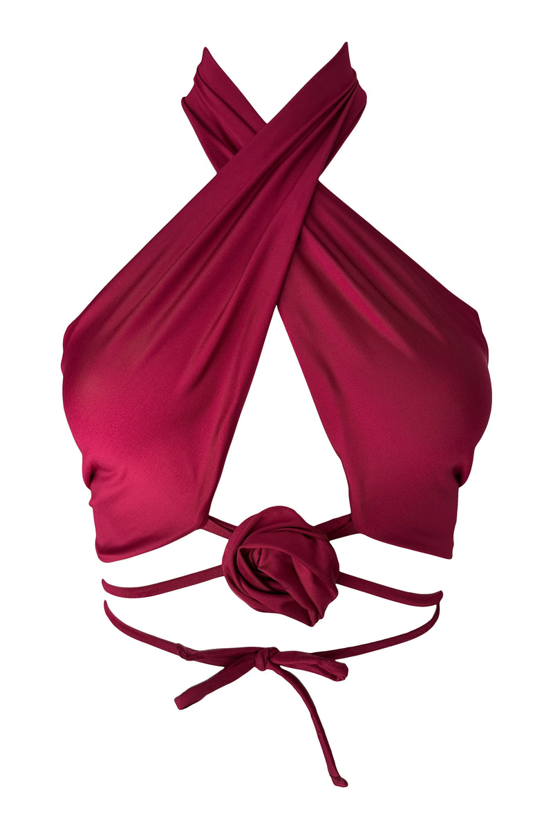 Bra Wraparound Eglantina in Sangria