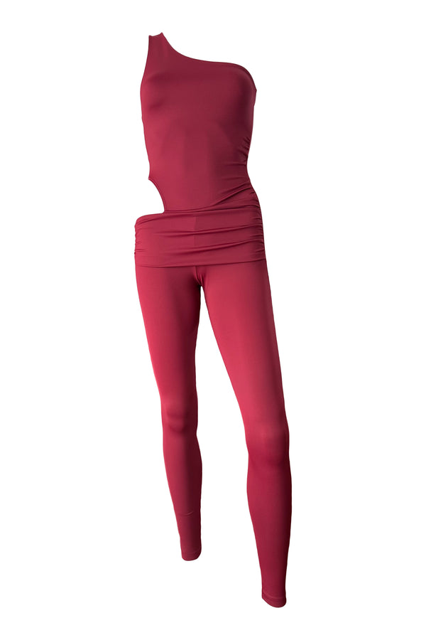 Unitard Cecille in Merlot