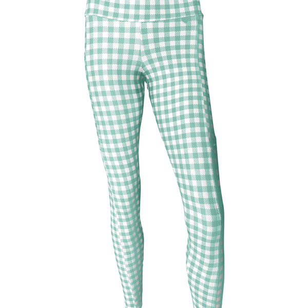 Gingham leggings sales