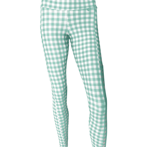 Legging Gingham in Mint/White – FITMAMA