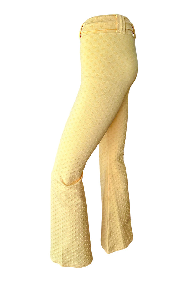 Zale Legging Wide Leg Belted in Lemon Verbena
