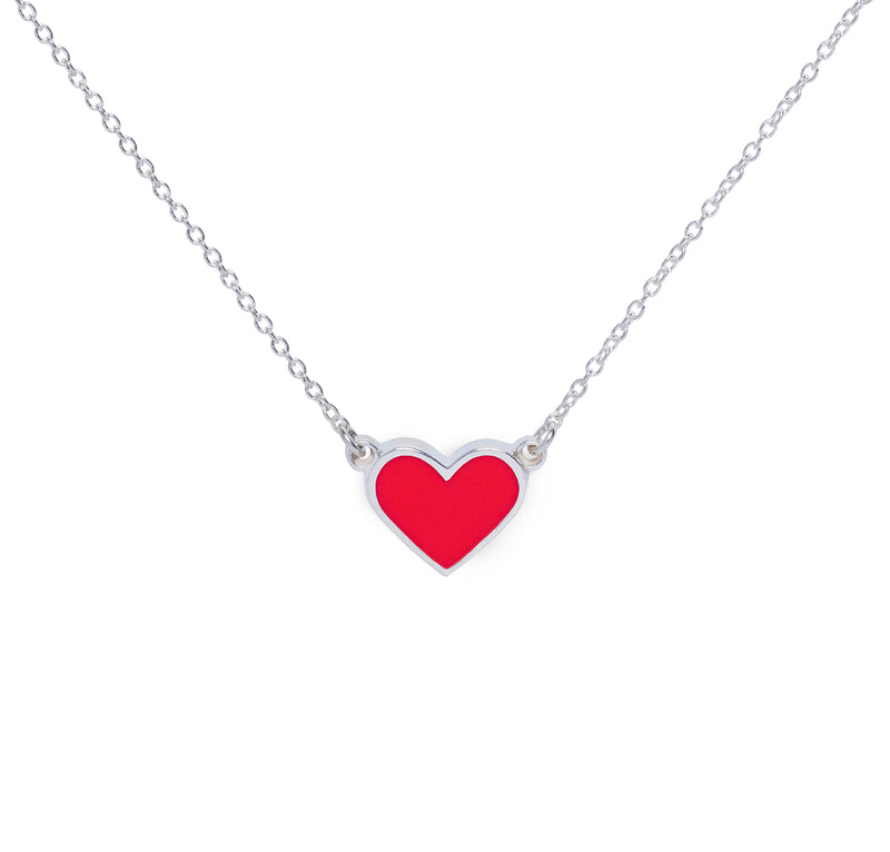 The Georgia Alexandra X Fitmama Enamel Heart Necklace - PREORDER