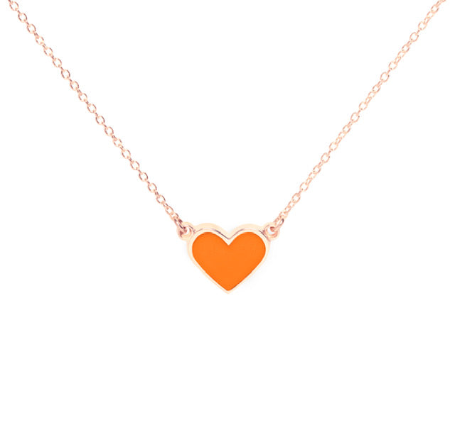 The Georgia Alexandra X Fitmama Enamel Heart Necklace - PREORDER