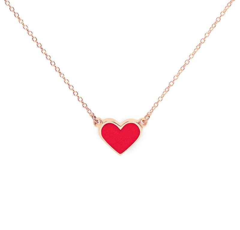 The Georgia Alexandra X Fitmama Enamel Heart Necklace - PREORDER