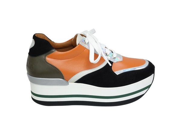 Victoria Low Top Maxi Platform Apricot