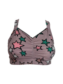 Zale Constanza Bra Stardust in Pink Pink Suede/Simply Green/Peony