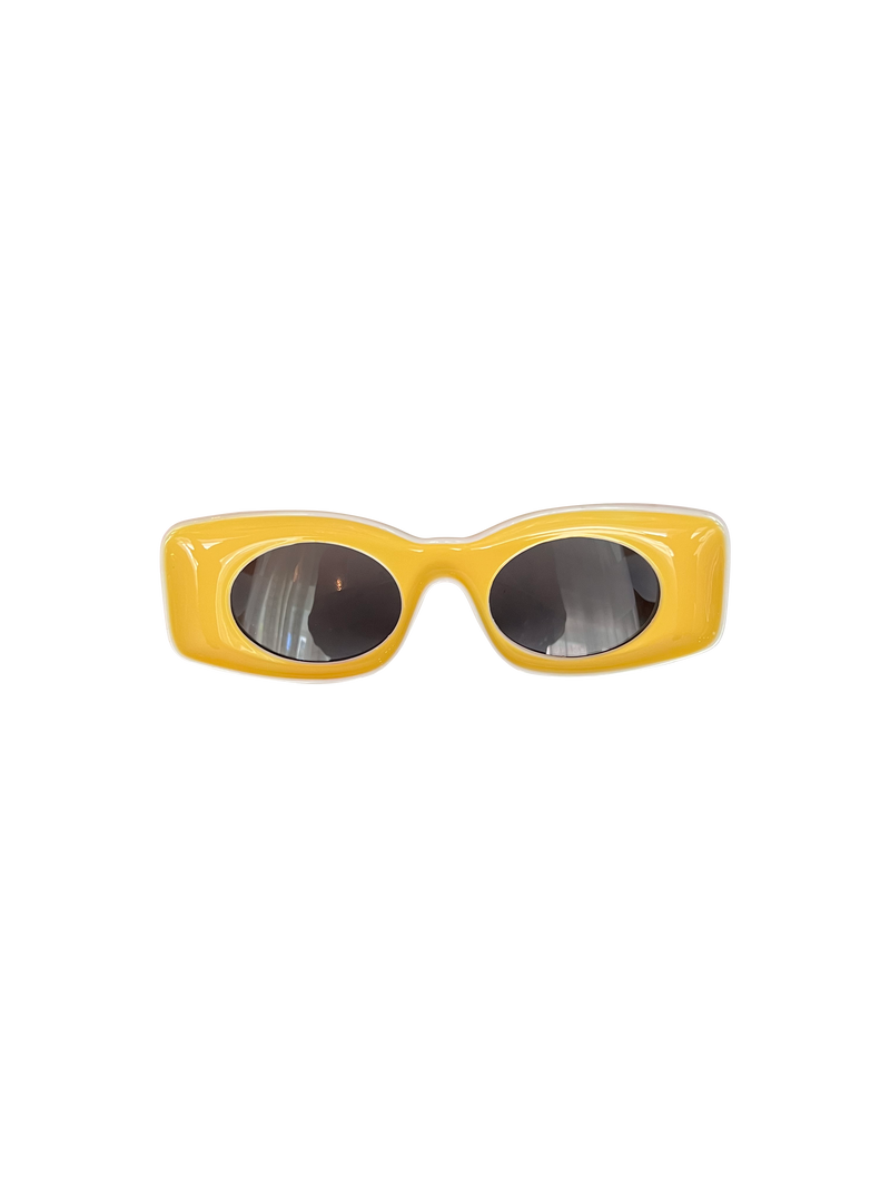 Candy Sunnies in Yellow/White/Gray