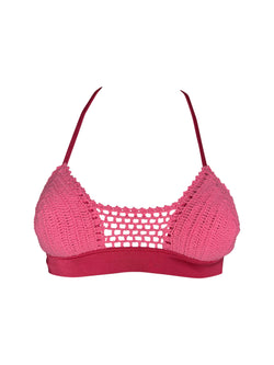 Zale Bralette LOLA Crochet en Magenta