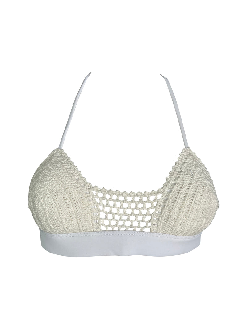 White crochet best sale bralette
