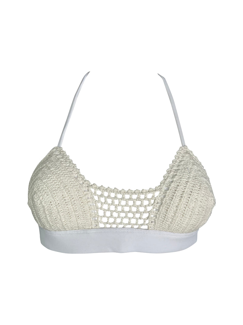 Zale Bralette LOLA Crochet in White – FITMAMA