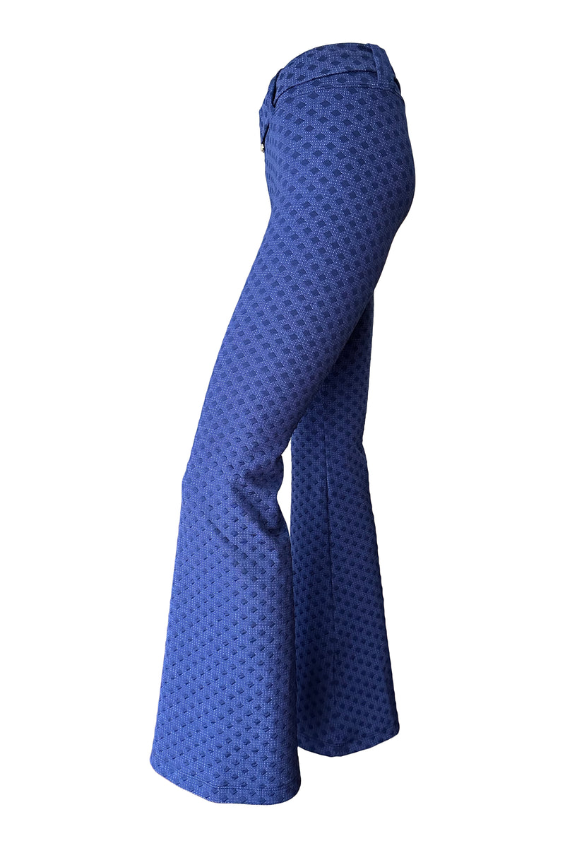 Zale Legging Wide Leg Belted in Bluing